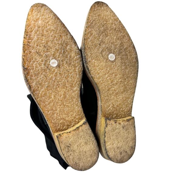 Free People Banks Over The Knee Suede Boot Women 7.5 Black Western Boho - Picture 4 of 11